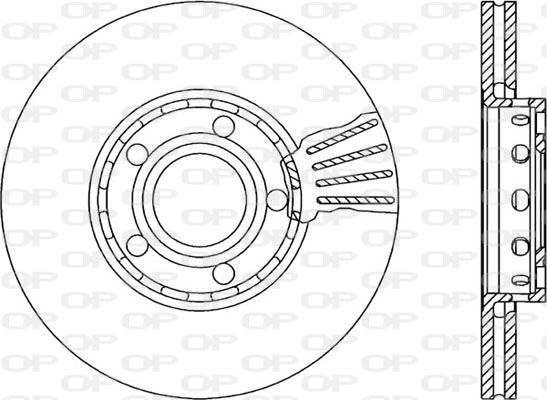 OPEN PARTS Тормозной диск BDA1039.20